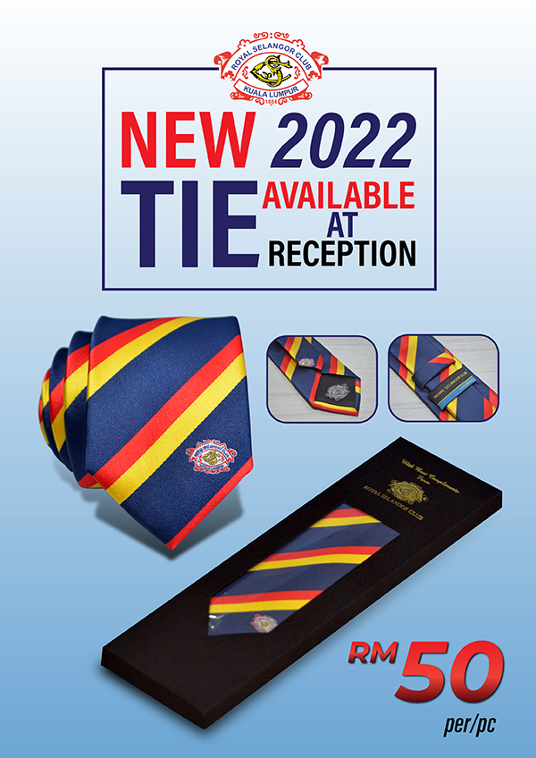New 2022 Tie Available at Reception