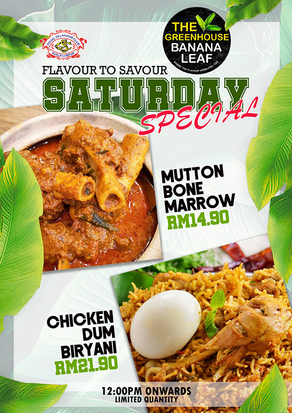 Green House Banana Leaf Saturday Promotion