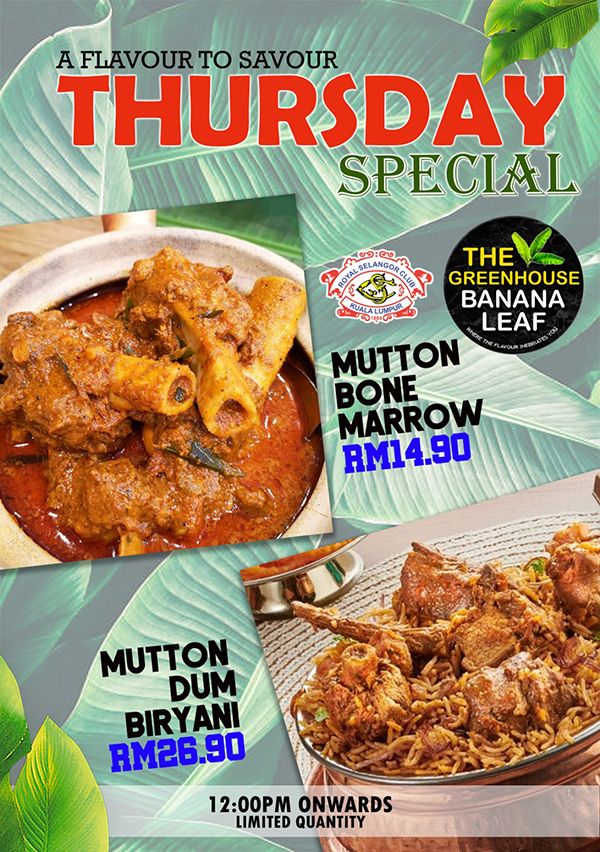 Green House Banana Leaf Thursday Promotion