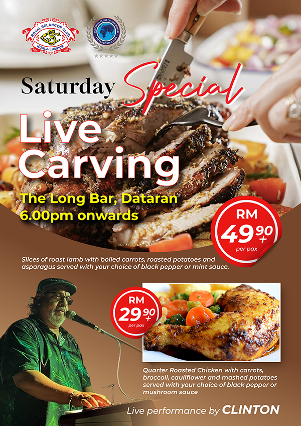 Saturday Special at the Long Bar : Live Carving